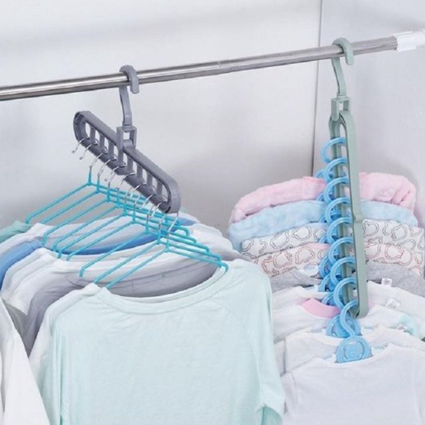 Kleiderbügel-Organizer Platzspar-Rack 2er-Set | Karnz