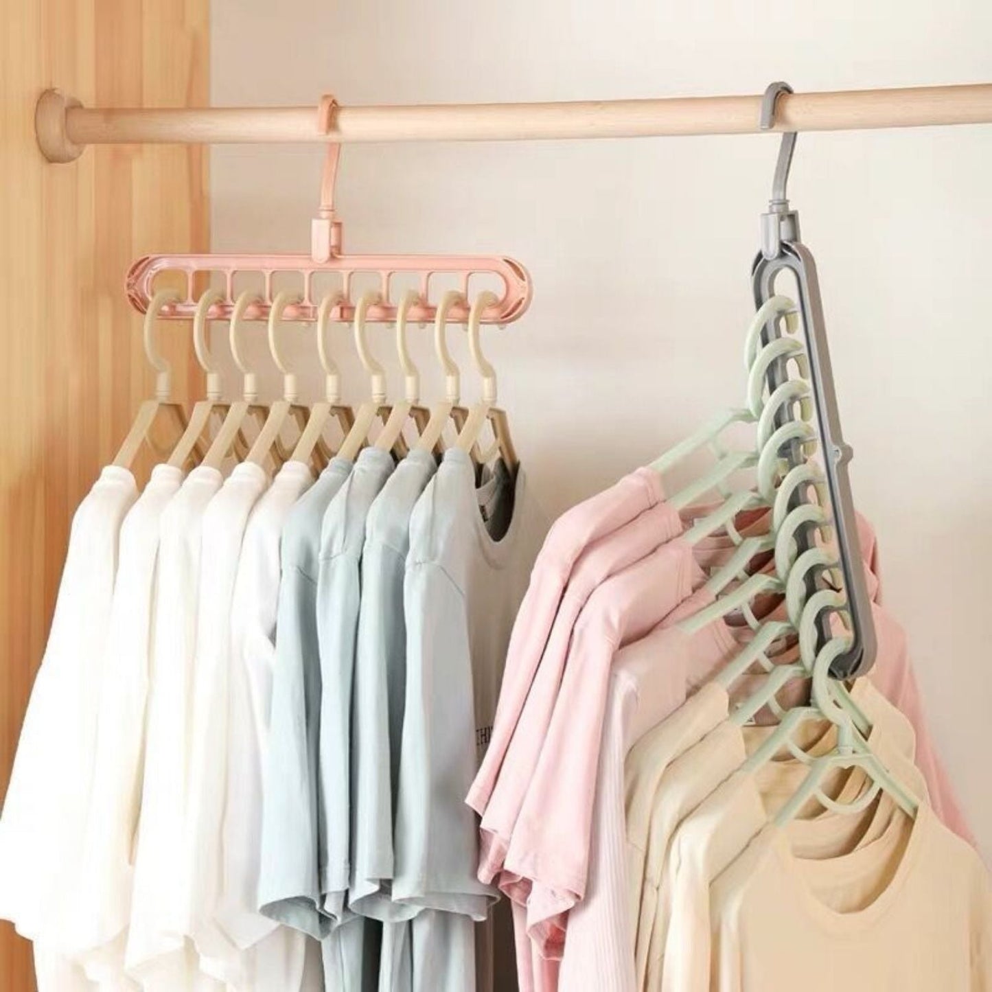 Kleiderbügel-Organizer Platzspar-Rack 2er-Set | Karnz