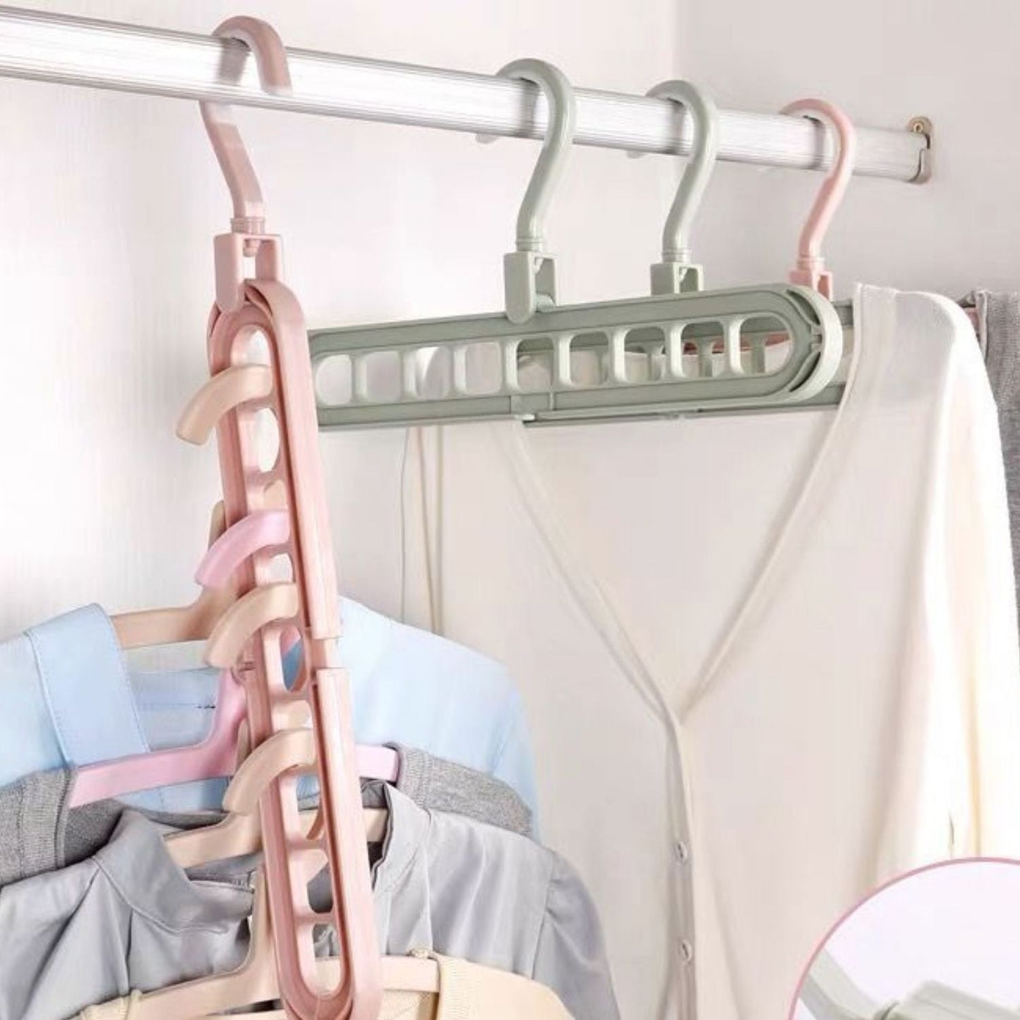 Kleiderbügel-Organizer Platzspar-Rack 2er-Set | Karnz