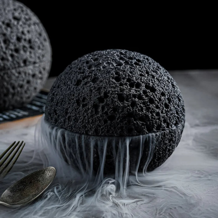 Spezial Lava-Stein Planet Sashimi Meeresfrüchte Trockeneis Servierplatte | Karnz