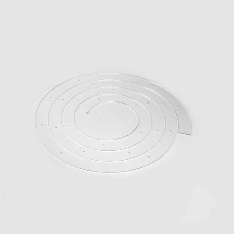Spiral gestufter Acryl-Kuchenständer Wiederverwendbare Faltbare Gebäckdekoration | Karnz