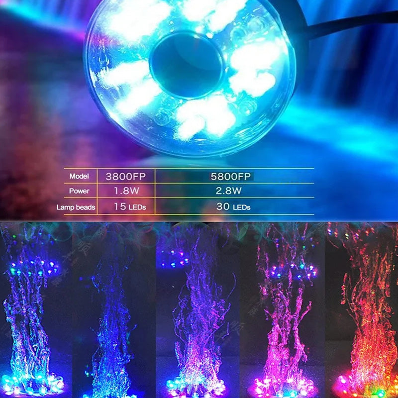 Sandsberg Pumpe mit LED-Farblichtern