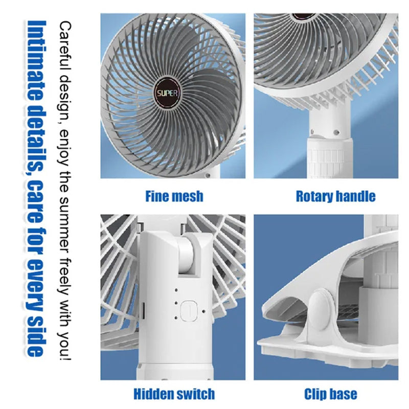 Multifunktions tragbarer Mini-Ventilator | Karnz