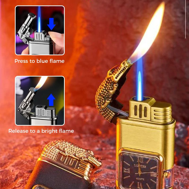Sandsberg Vintage Uhr Bezel Jetflamme Taschenfeuerzeug