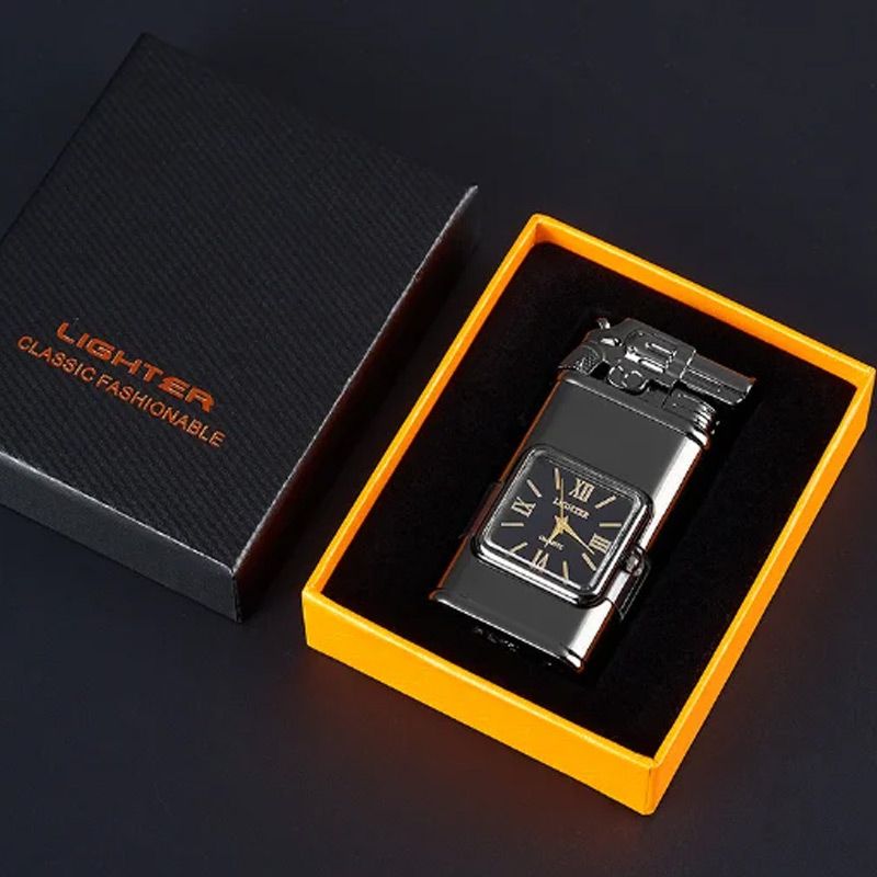 Sandsberg Vintage Uhr Bezel Jetflamme Taschenfeuerzeug