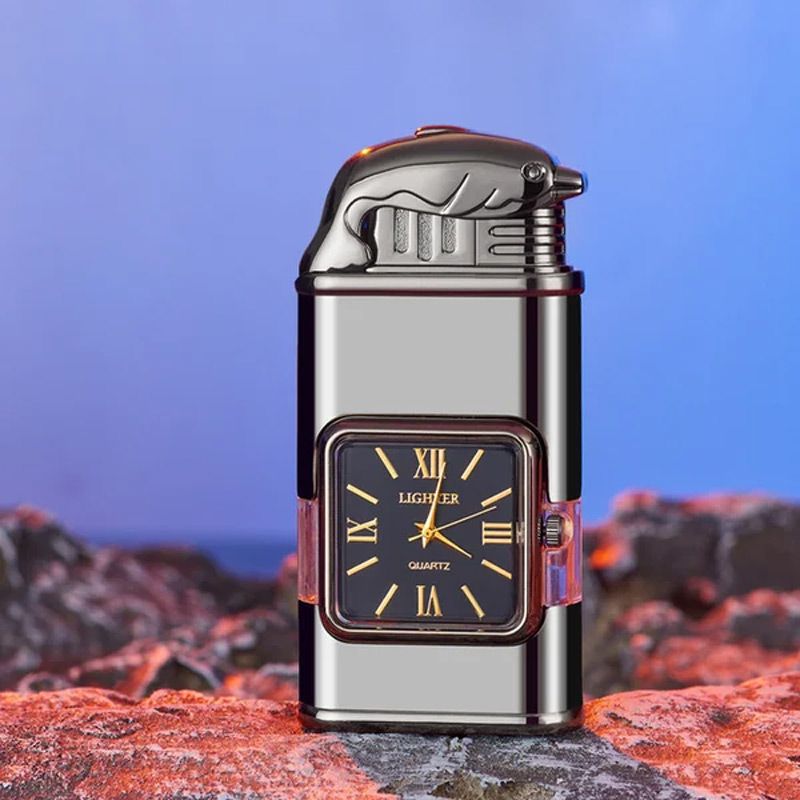 Sandsberg Vintage Uhr Bezel Jetflamme Taschenfeuerzeug