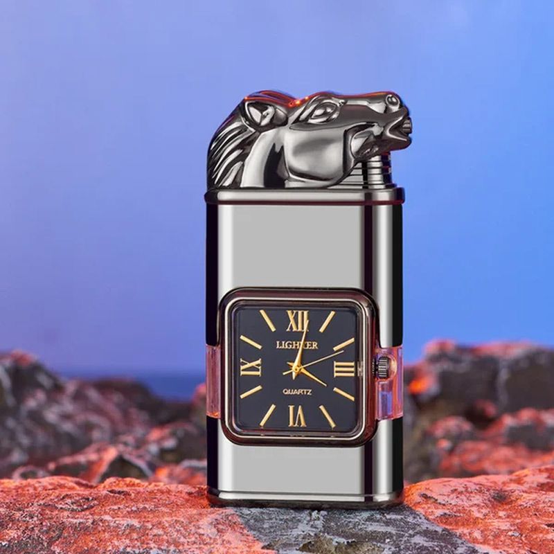 Sandsberg Vintage Uhr Bezel Jetflamme Taschenfeuerzeug