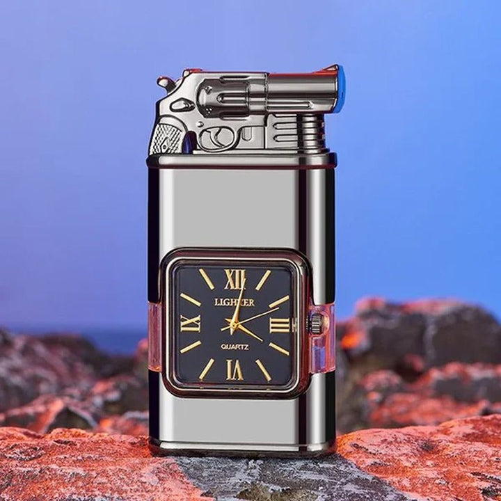 Sandsberg Vintage Uhr Bezel Jetflamme Taschenfeuerzeug