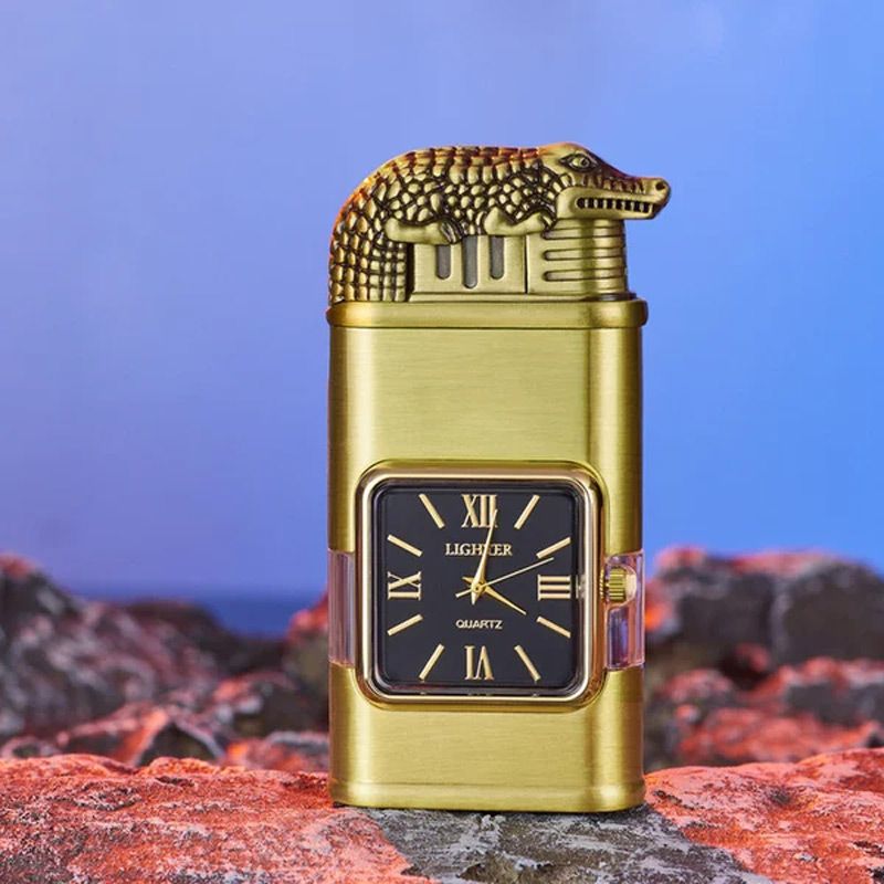 Sandsberg Vintage Uhr Bezel Jetflamme Taschenfeuerzeug