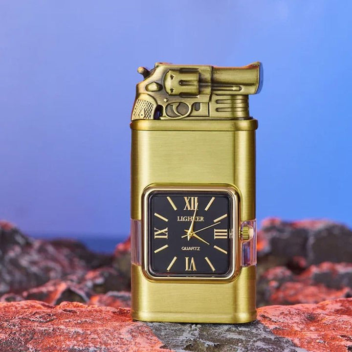 Sandsberg Vintage Uhr Bezel Jetflamme Taschenfeuerzeug