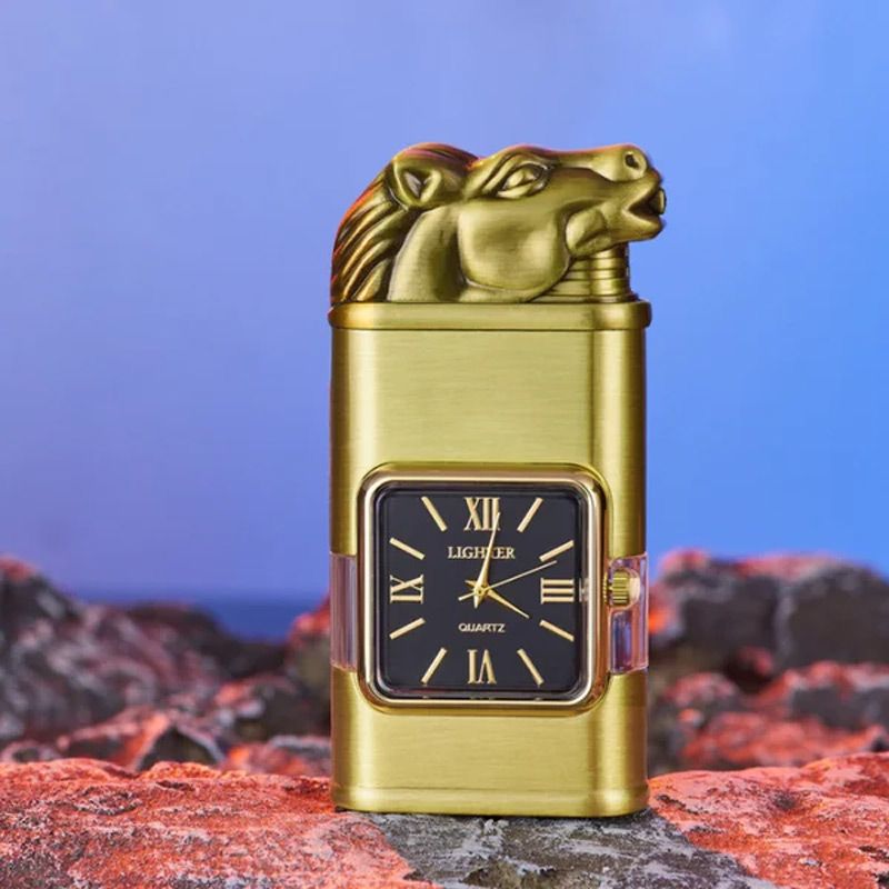 Sandsberg Vintage Uhr Bezel Jetflamme Taschenfeuerzeug