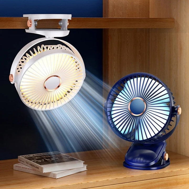 Wiederaufladbarer Clip-On Hängender Tischventilator mit Klimaanlage | Karnz