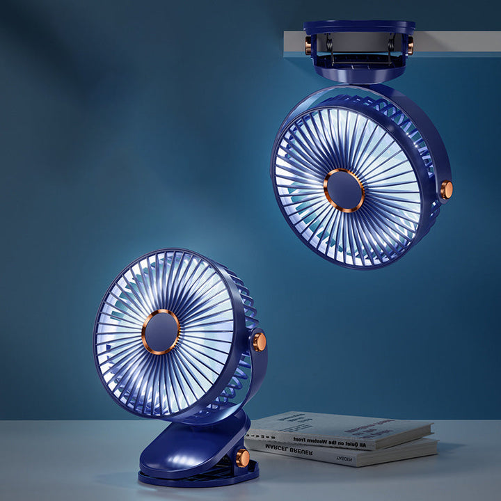 Wiederaufladbarer Clip-On Hängender Tischventilator mit Klimaanlage | Karnz