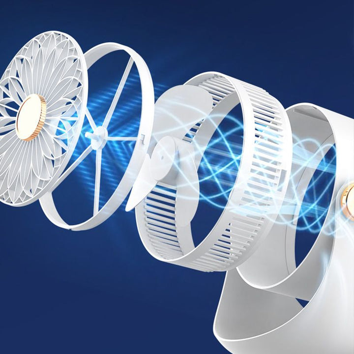 Hurricane Cannon Hochgeschwindigkeits-zirkulations-wandmontierter Schreibtischventilator | Karnz