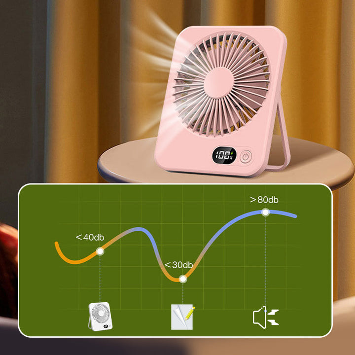 Wiederaufladbarer kompakter Desktop-Lüfter | Karnz