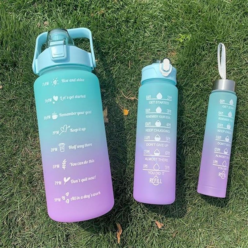 3-IN-1 Motivations-Wasserflasche