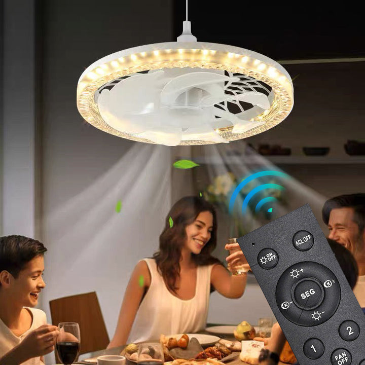 2-in-1 Stumm Einstellbare Ventilatorlampe mit Fernbedienung | Karnz