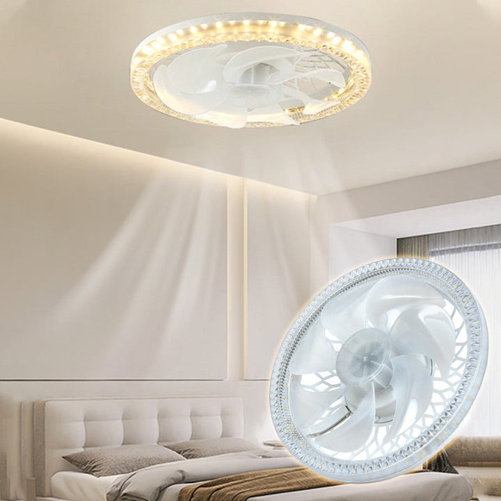 2-in-1 Stumm Einstellbare Ventilatorlampe mit Fernbedienung | Karnz