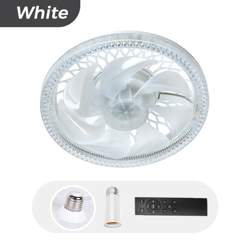 2-in-1 Stumm Einstellbare Ventilatorlampe mit Fernbedienung | Karnz