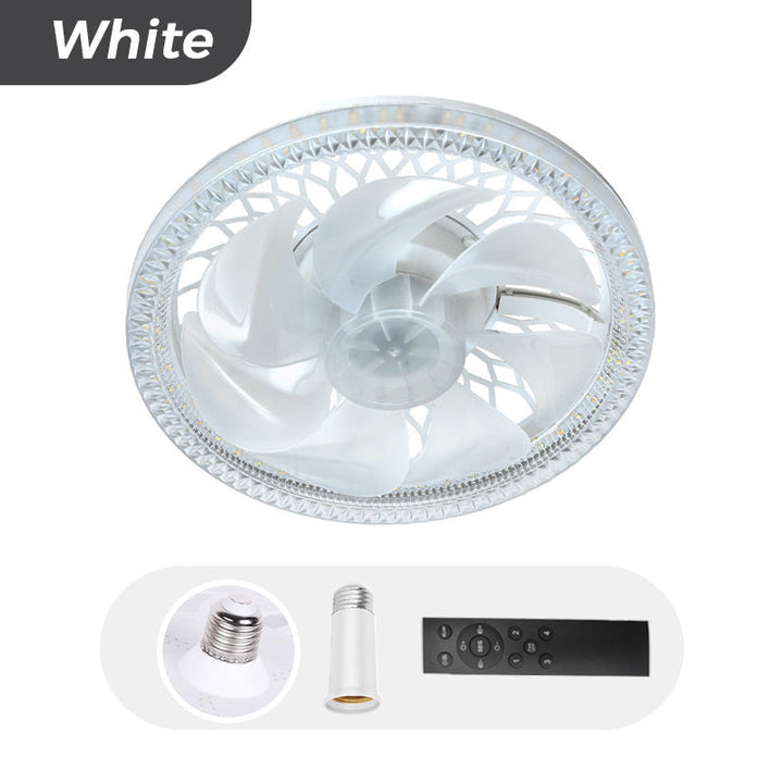 2-in-1 Stumm Einstellbare Ventilatorlampe mit Fernbedienung | Karnz