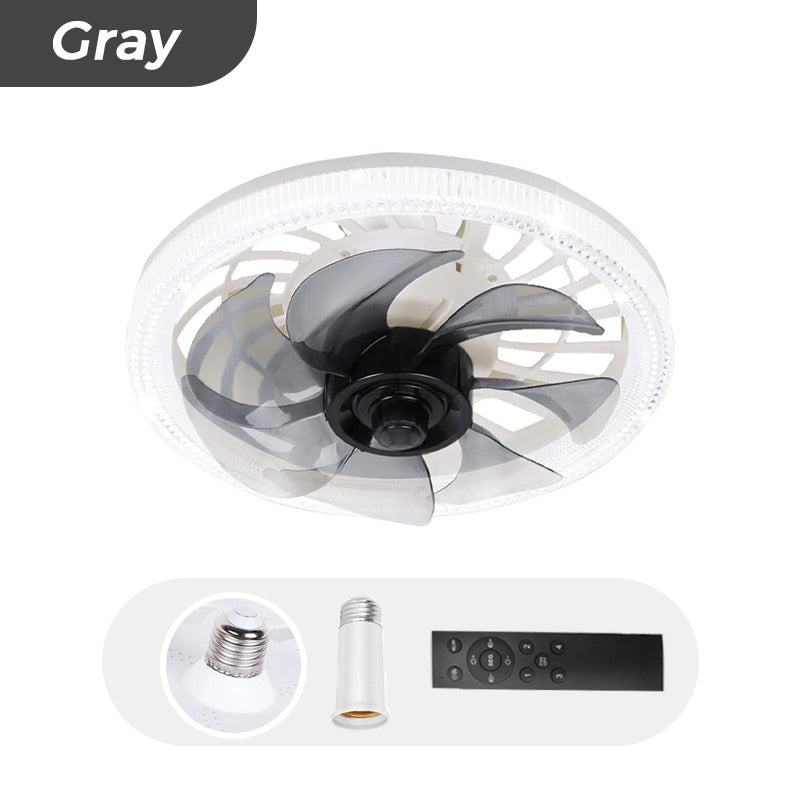 2-in-1 Stumm Einstellbare Ventilatorlampe mit Fernbedienung | Karnz