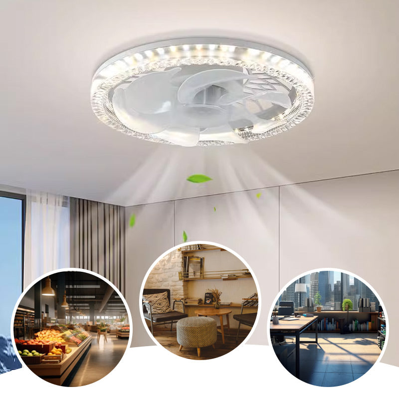 2-in-1 Stumm Einstellbare Ventilatorlampe mit Fernbedienung | Karnz