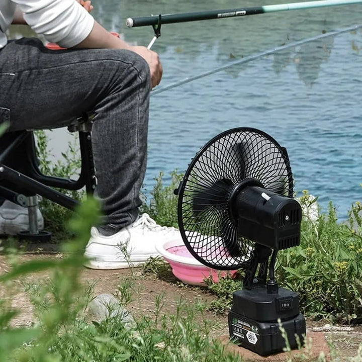 Wiederaufladbarer Tragbarer Außen Drahtloser Camping Ventilator | Karnz