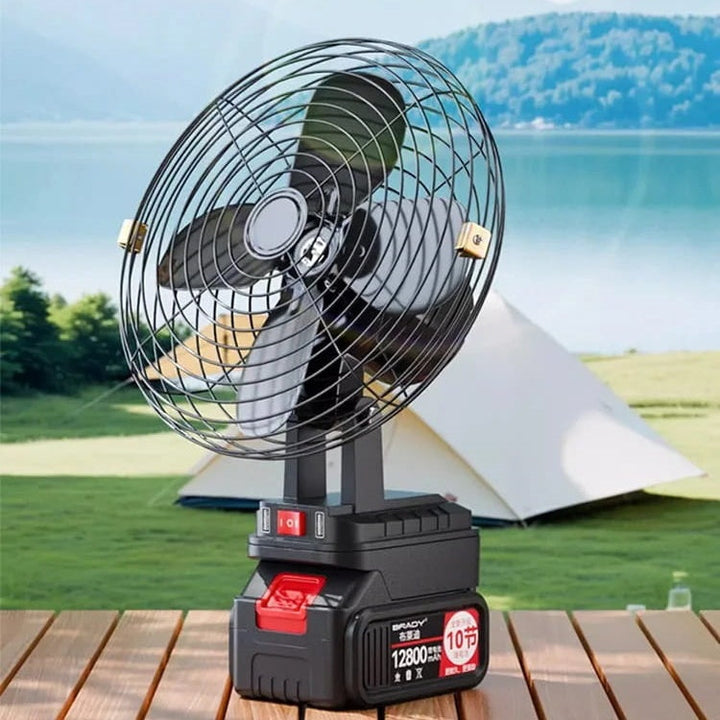 Wiederaufladbarer Tragbarer Außen Drahtloser Camping Ventilator | Karnz