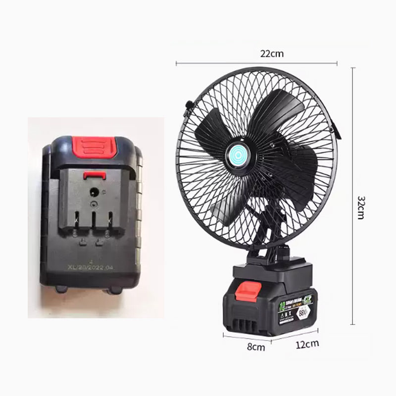 Wiederaufladbarer Tragbarer Außen Drahtloser Camping Ventilator | Karnz