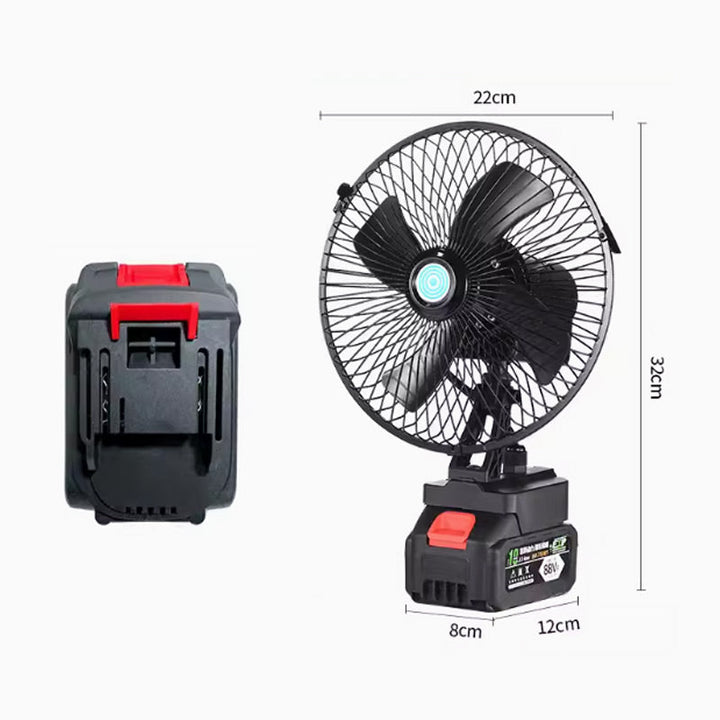 Wiederaufladbarer Tragbarer Außen Drahtloser Camping Ventilator | Karnz
