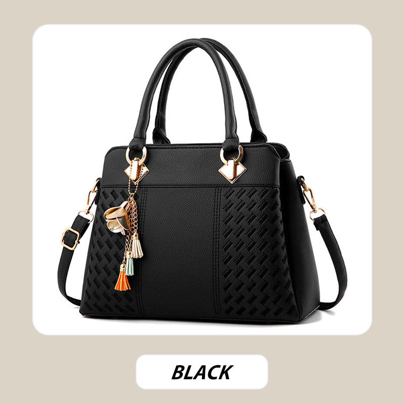 Elegante Damenhandtasche mit Quastenanhänger