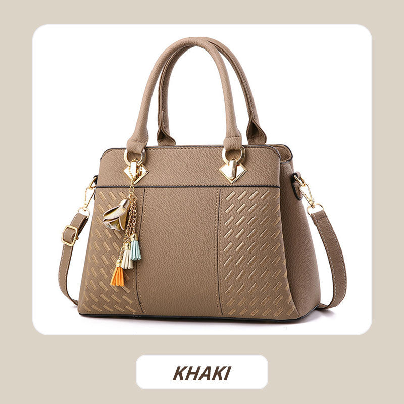 Elegante Damenhandtasche mit Quastenanhänger