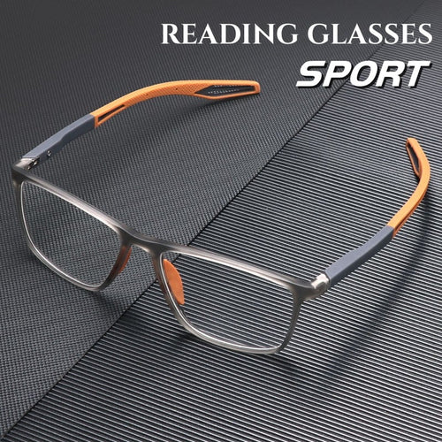 Sportbrille für Herren mit ultraleichten Gläsern gegen Blaulicht und Alterssichtigkeit