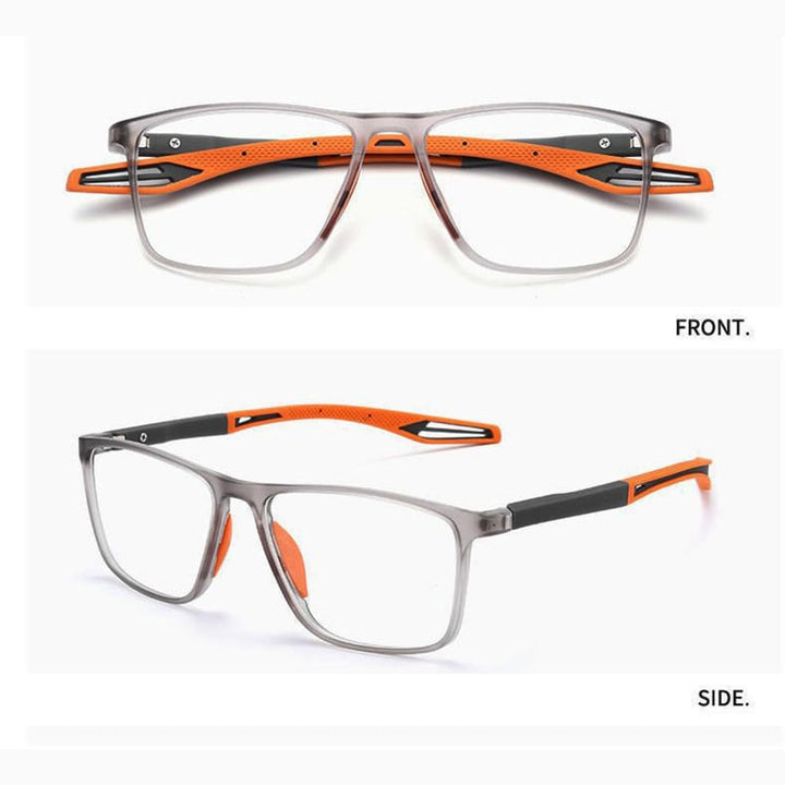 Sportbrille für Herren mit ultraleichten Gläsern gegen Blaulicht und Alterssichtigkeit