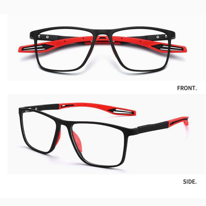 Sportbrille für Herren mit ultraleichten Gläsern gegen Blaulicht und Alterssichtigkeit