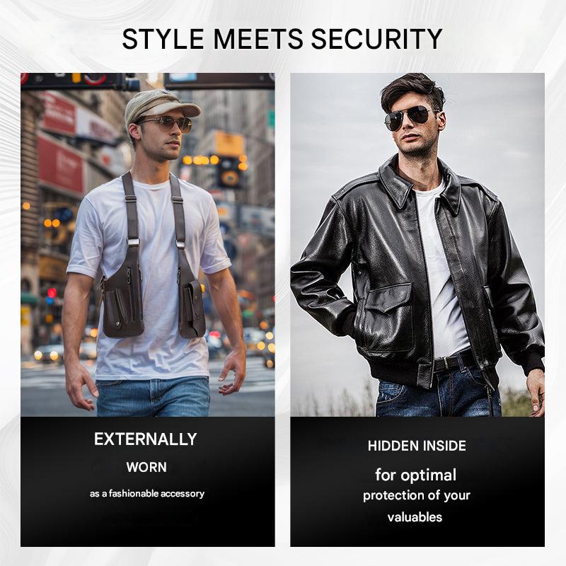 ShadowCarry Pro – Diskrete Umhängetasche für Herren | Karnz