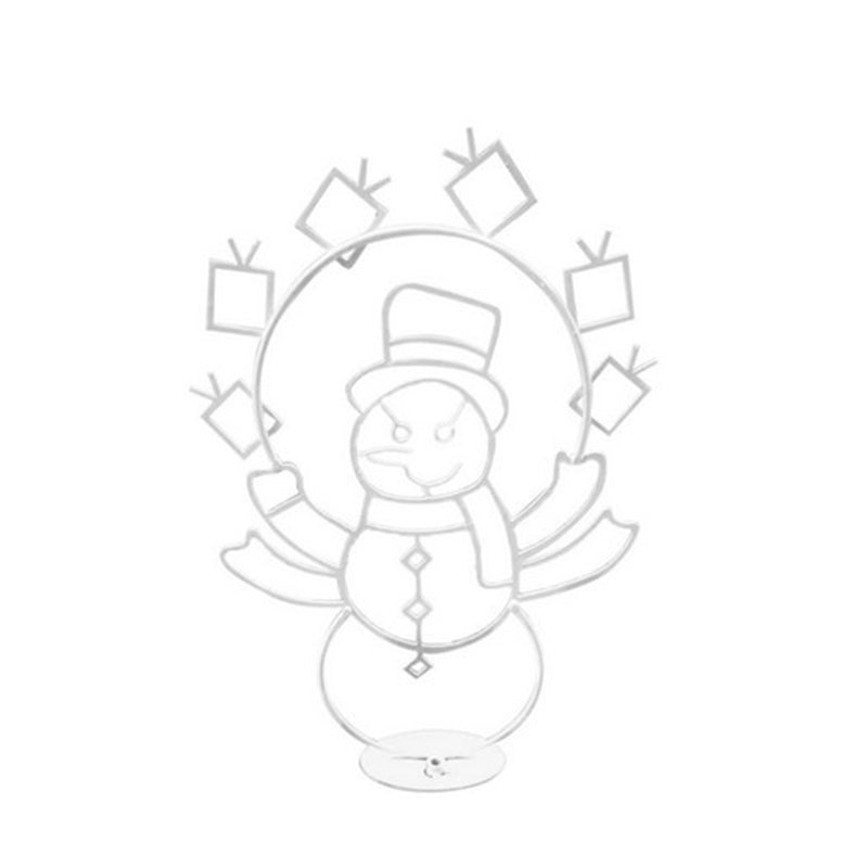 Animierte LED-Schneeballschlacht-Lichterkette | Weihnachtsdeko für draußen: Schneemann & Pinguin