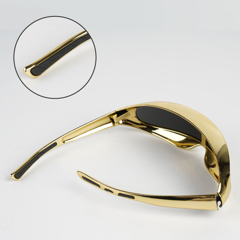 Schweißerbrille einteilig mit Spiegel