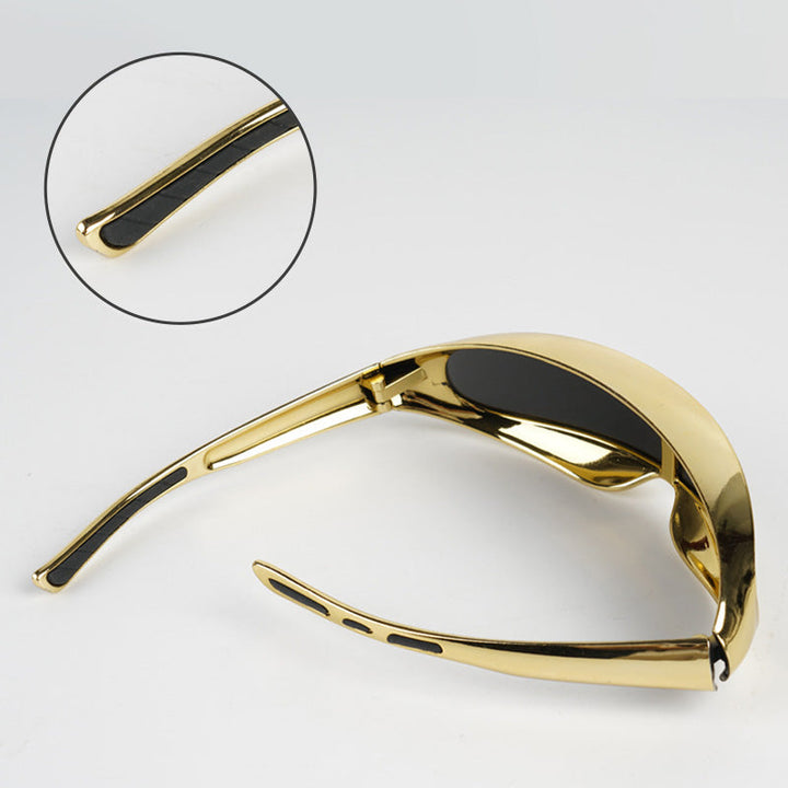 Schweißerbrille einteilig mit Spiegel