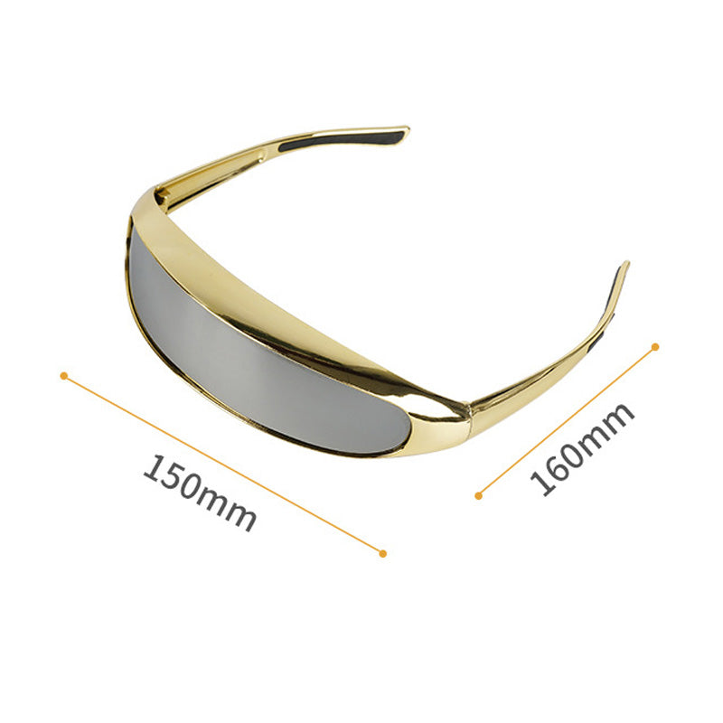 Schweißerbrille einteilig mit Spiegel