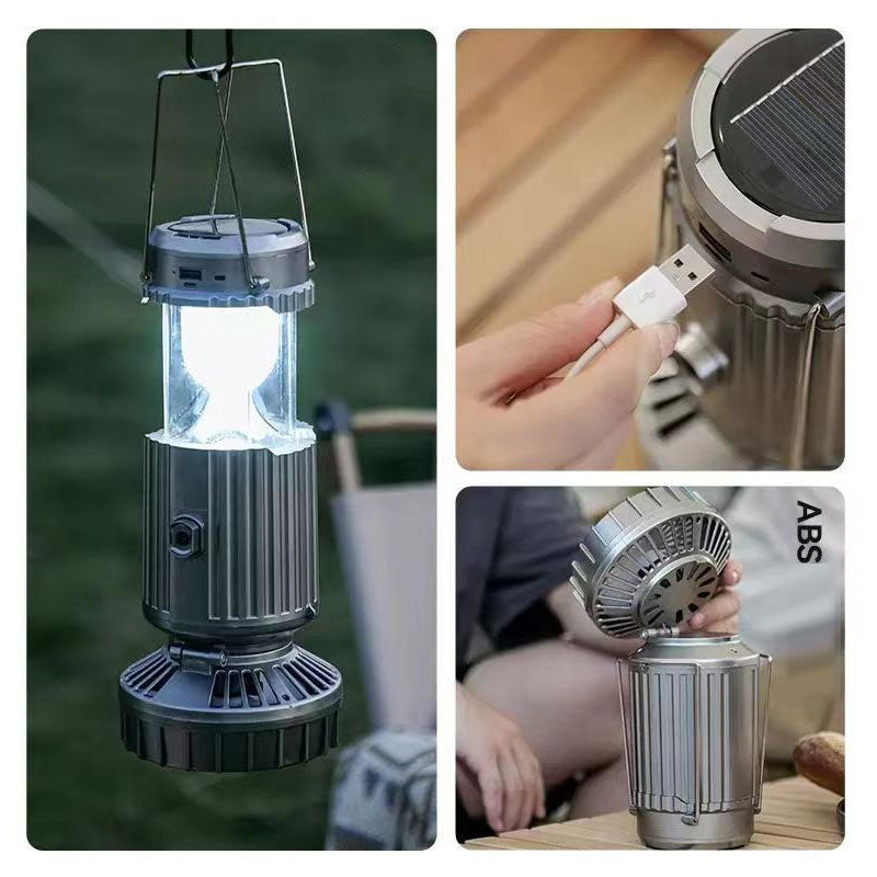 2-in-1 Abenteuer Solarlampe & Tragbarer Ventilator | Karnz