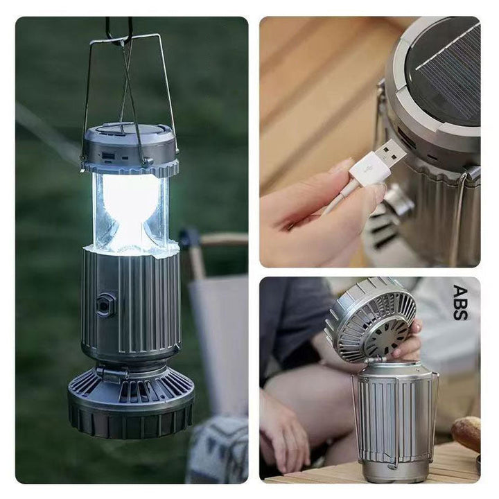 2-in-1 Abenteuer Solarlampe & Tragbarer Ventilator | Karnz