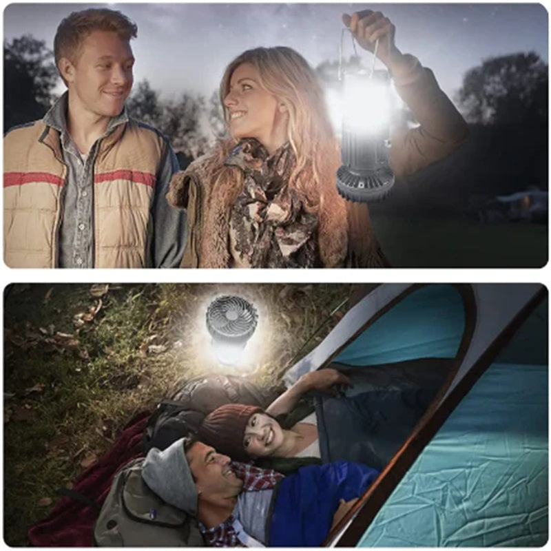 2-in-1 Abenteuer Solarlampe & Tragbarer Ventilator | Karnz