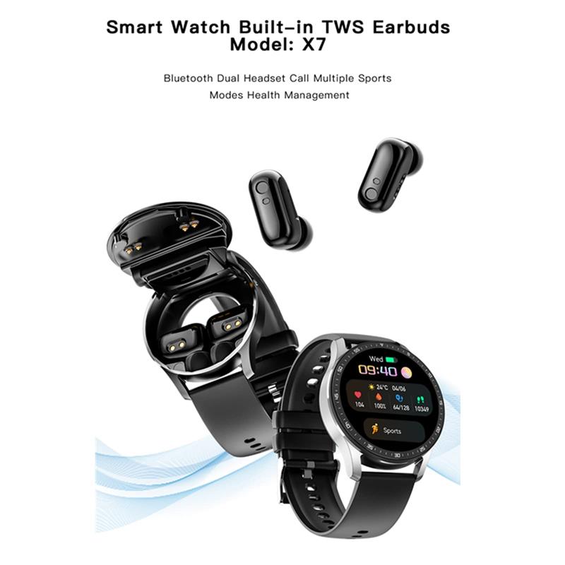 2-in-1 Smartwatch mit integrierten Kopfhörern | Karnz