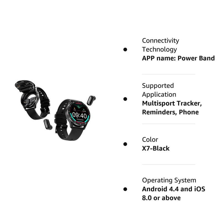 2-in-1 Smartwatch mit integrierten Kopfhörern | Karnz