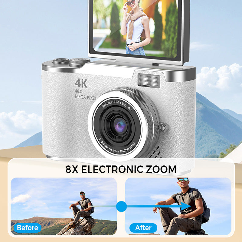 4K HD Digitalkamera mit Klappbildschirm