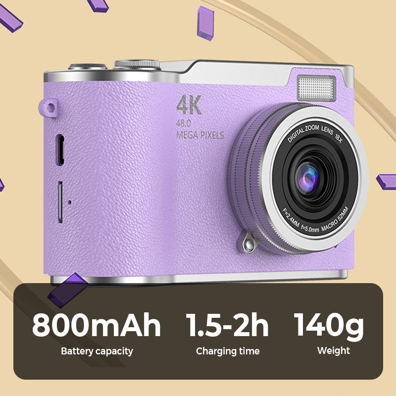 4K HD Digitalkamera mit Klappbildschirm