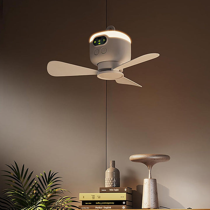 Wiederaufladbarer Deckenventilator mit LED-Lichtern | Karnz