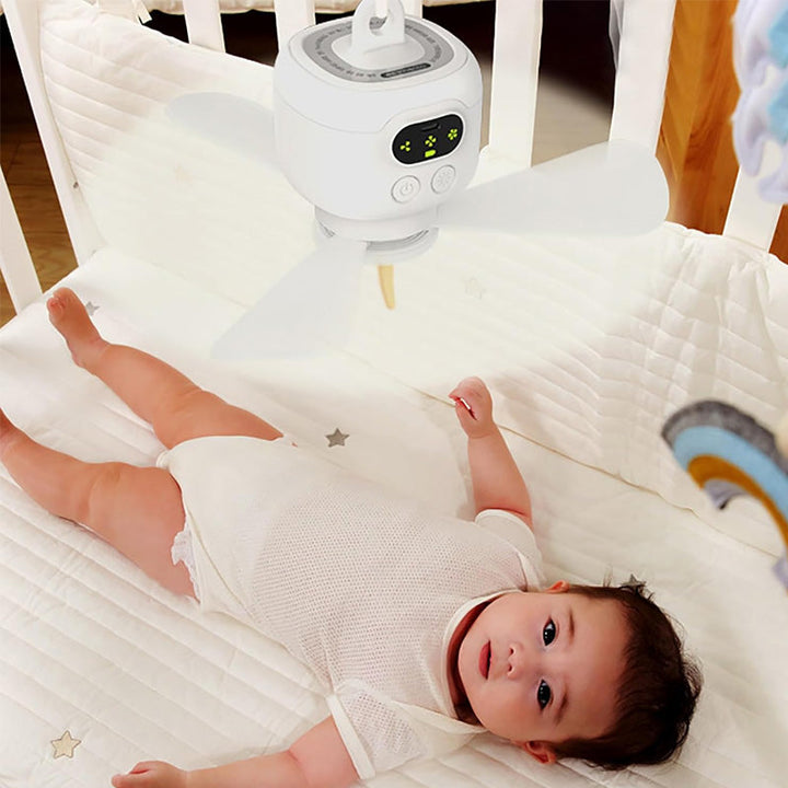 Wiederaufladbarer Deckenventilator mit LED-Lichtern | Karnz