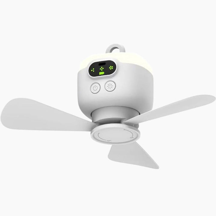 Wiederaufladbarer Deckenventilator mit LED-Lichtern | Karnz